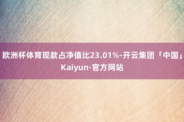 欧洲杯体育现款占净值比23.01%-开云集团「中国」Kaiyun·官方网站