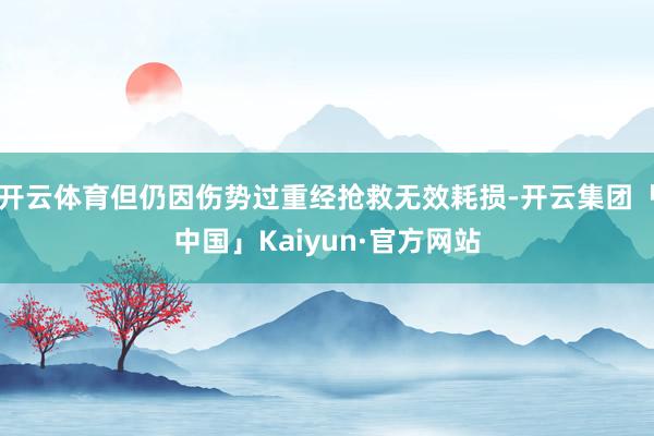 开云体育但仍因伤势过重经抢救无效耗损-开云集团「中国」Kaiyun·官方网站