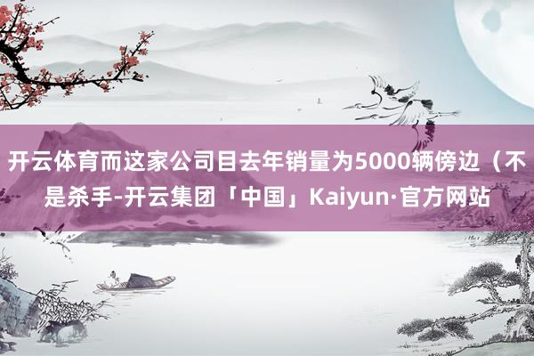 开云体育而这家公司目去年销量为5000辆傍边（不是杀手-开云集团「中国」Kaiyun·官方网站
