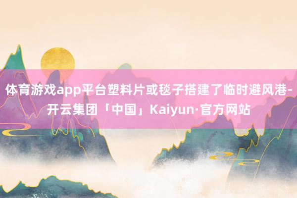 体育游戏app平台塑料片或毯子搭建了临时避风港-开云集团「中国」Kaiyun·官方网站