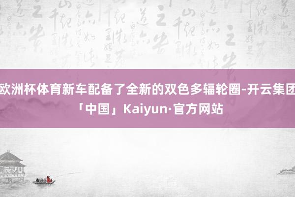欧洲杯体育新车配备了全新的双色多辐轮圈-开云集团「中国」Kaiyun·官方网站