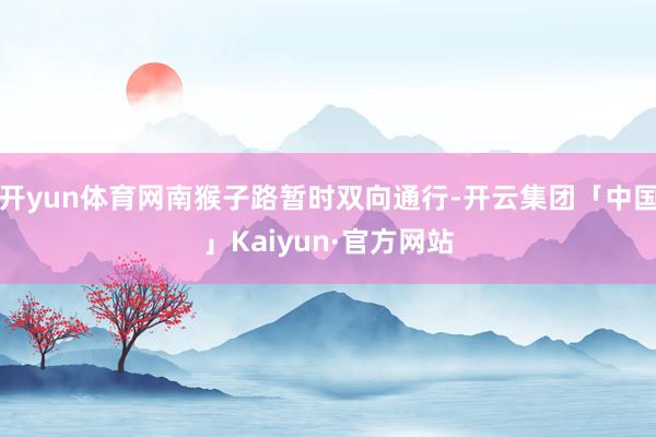 开yun体育网南猴子路暂时双向通行-开云集团「中国」Kaiyun·官方网站