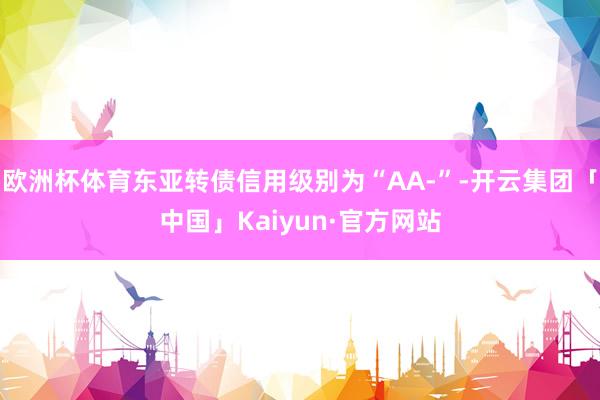 欧洲杯体育东亚转债信用级别为“AA-”-开云集团「中国」Kaiyun·官方网站