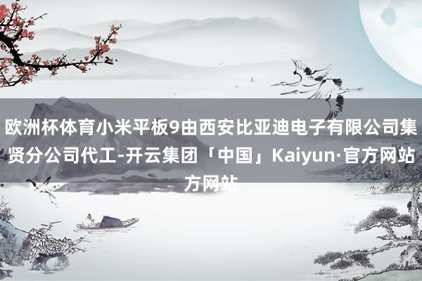 欧洲杯体育小米平板9由西安比亚迪电子有限公司集贤分公司代工-开云集团「中国」Kaiyun·官方网站