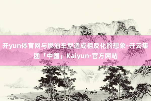 开yun体育网与燃油车型造成相反化的想象-开云集团「中国」Kaiyun·官方网站